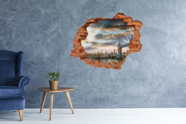 Fototapeta dziura na ścianę Most Tower Bridge w Londynie