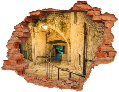 Fototapeta dziura na ścianę Zabytkowa uliczka w starówce