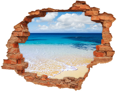 Dziura 3d w ścianie naklejka Spokojne morze