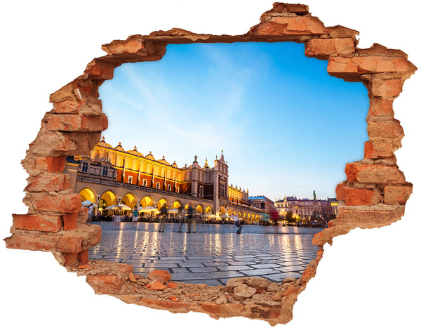 Fototapeta dziura na ścianę Kraków Polska