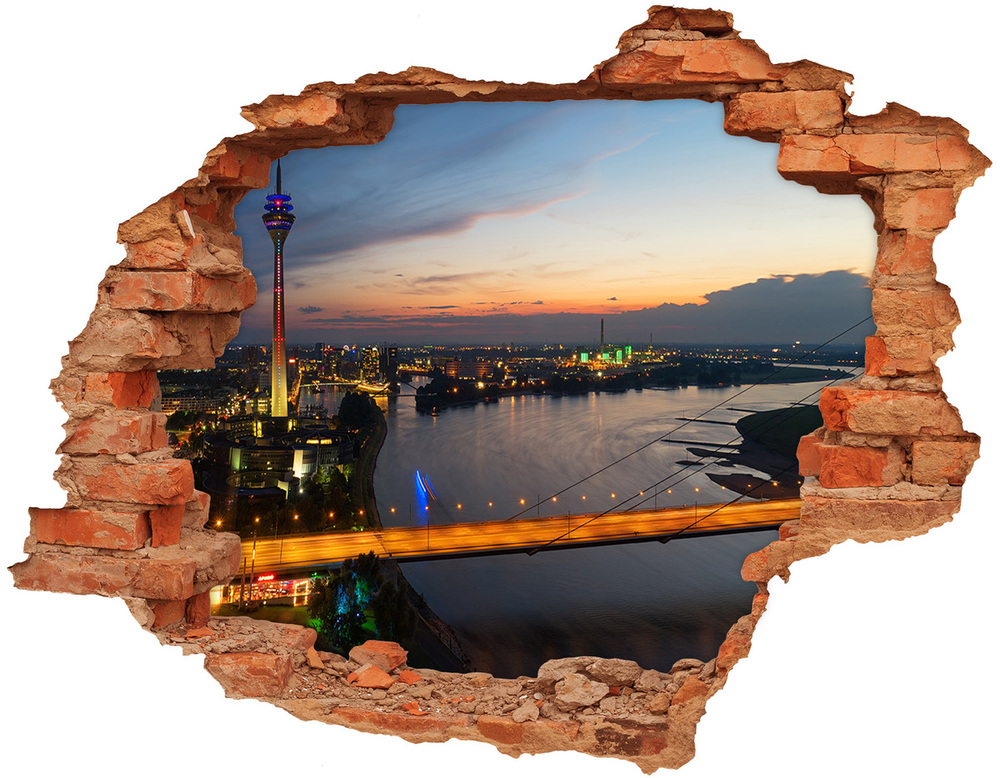 Fototapeta dziura na ścianę Dusseldorf Niemcy
