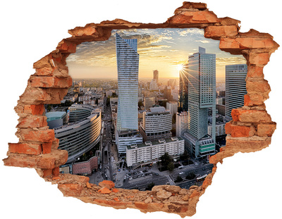 Fototapeta dziura na ścianę Warszawa Polska