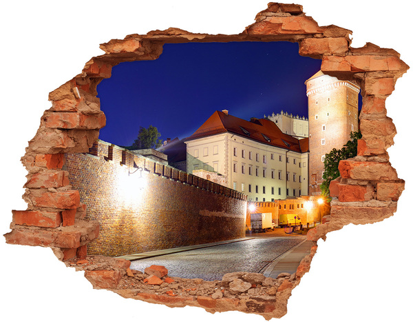 Fototapeta dziura na ścianę 3d Kraków Polska