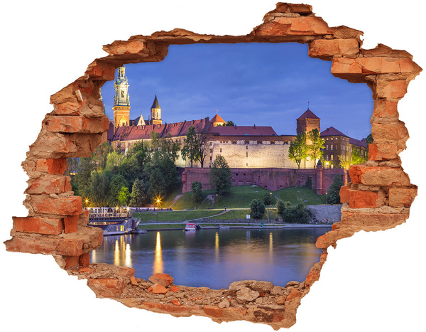 Fototapeta dziura na ścianę 3d Kraków Polska