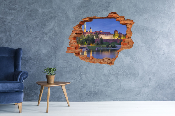 Fototapeta dziura na ścianę 3d Kraków Polska