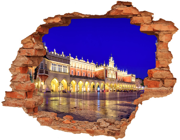 Fototapeta dziura na ścianę 3d Kraków Polska