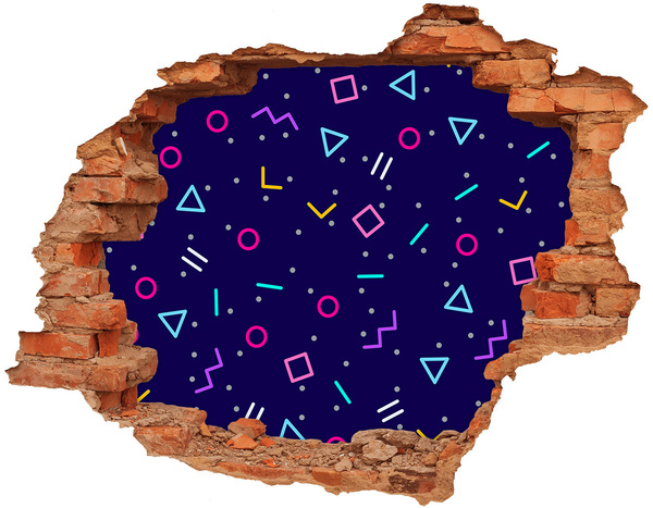 Fototapeta dziura na ścianę Geometryczne tło