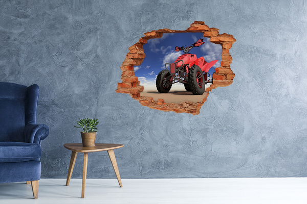 Foto zdjęcie dziura na ścianę Quad na pustyni