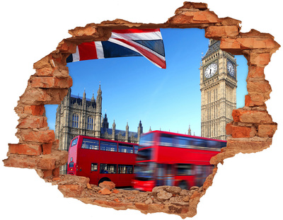 Foto zdjęcie dziura na ścianę Autobus w Londynie