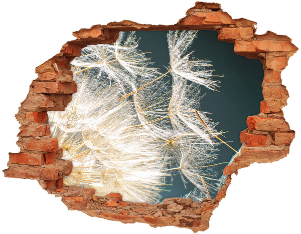 Samoprzylepna naklejka Kwiatowy krajobraz za dziurą