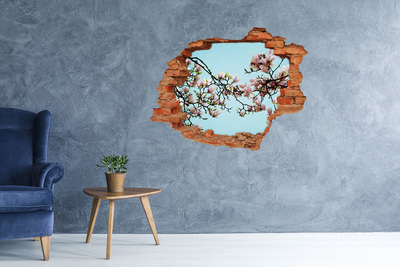 Samoprzylepna dziura naklejka Kwiaty magnolii
