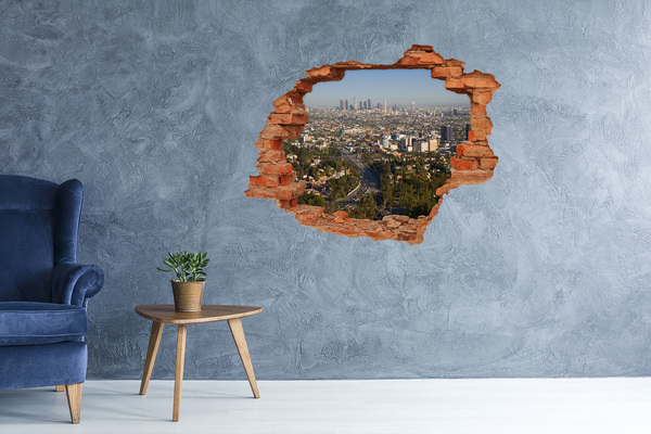 Fototapeta dziura na ścianę 3d Los Angeles