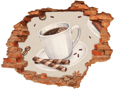 Samoprzylepna naklejka beton Filiżanka kawy