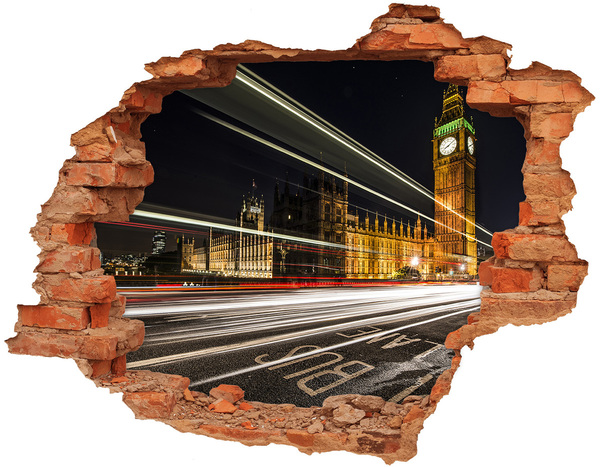 Fototapeta dziura na ścianę 3d Big Ben Londyn