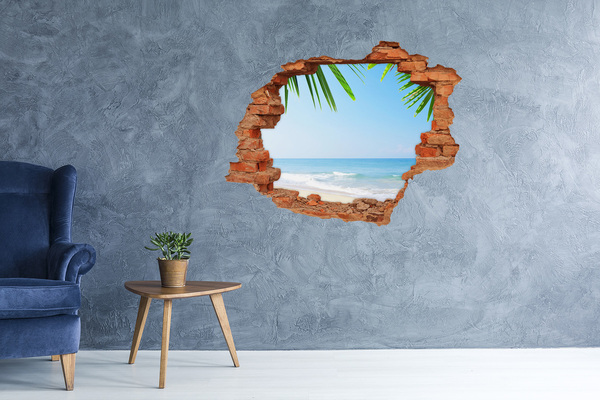 naklejka fototapeta 3D widok Tropikalna plaża