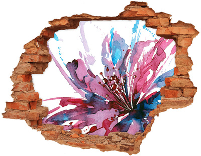 Dziura 3d fototapeta na ścianę Abstrakcyjny kwiat