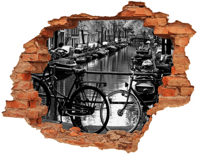 naklejka fototapeta 3D widok Rowery Amsterdam
