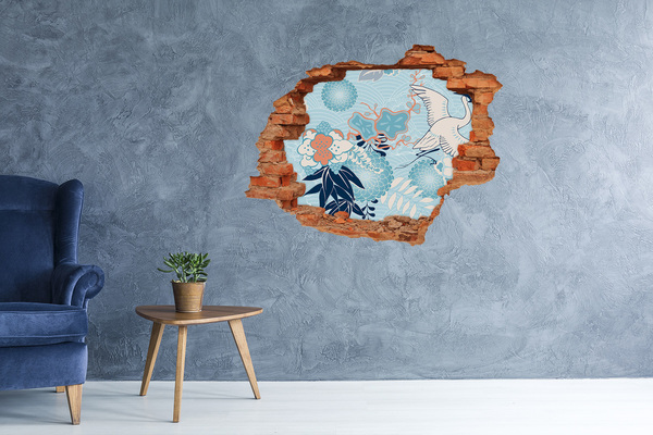 Dziura 3d fototapeta naklejka Podwodny świat koralowców