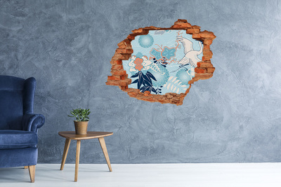 Dziura 3d fototapeta naklejka Podwodny świat koralowców