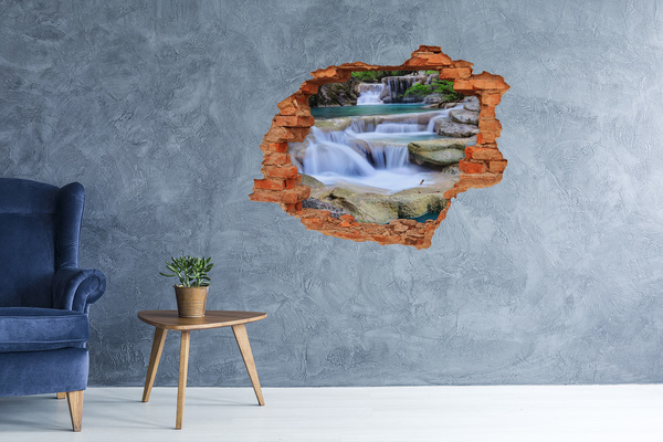 naklejka fototapeta 3D widok Kaskada w lesie