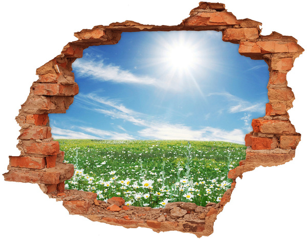 naklejka fototapeta 3D widok beton Łąka