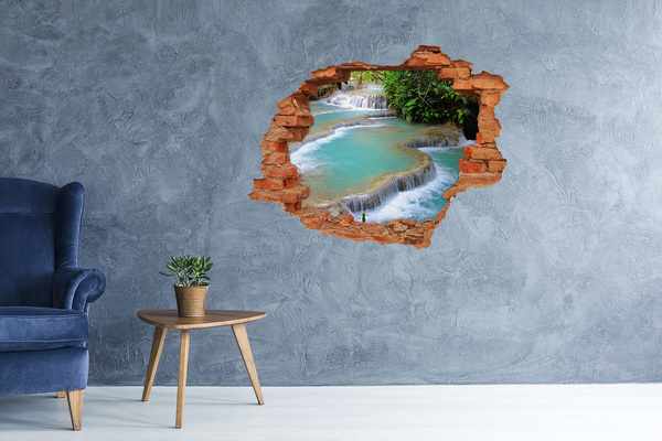 naklejka fototapeta 3D widok Wodospad w lesie