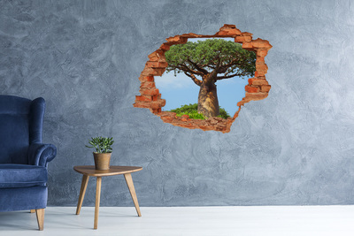 Samoprzylepna dziura na ścianę naklejka Baobab