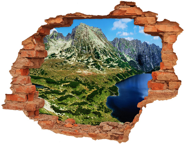 naklejka fototapeta 3D widok Dolina w górach