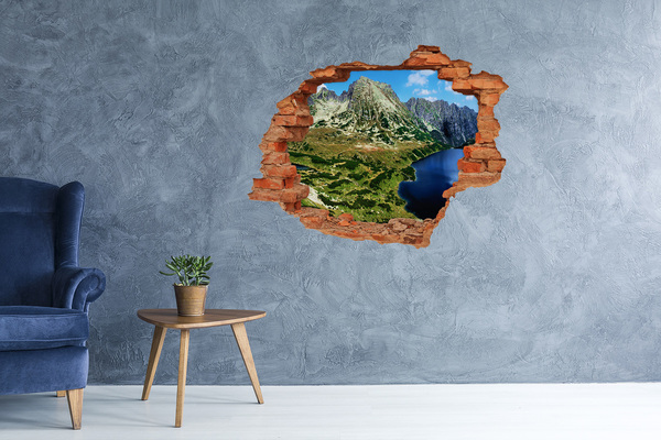 naklejka fototapeta 3D widok Dolina w górach