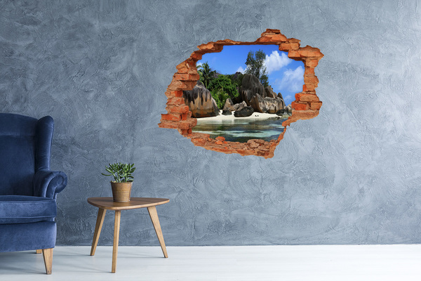 naklejka fototapeta 3D widok Seszele panorama