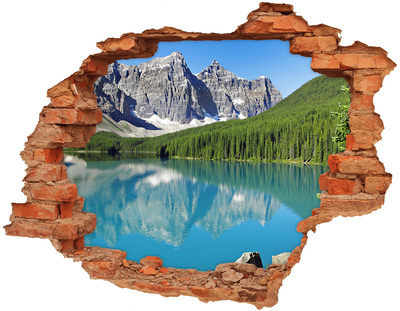 naklejka fototapeta 3D widok Jezioro w górach