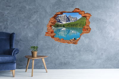 naklejka fototapeta 3D widok Jezioro w górach