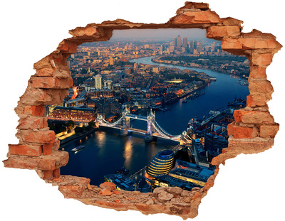 Fototapeta dziura na ścianę 3d Londyn z lotu ptaka