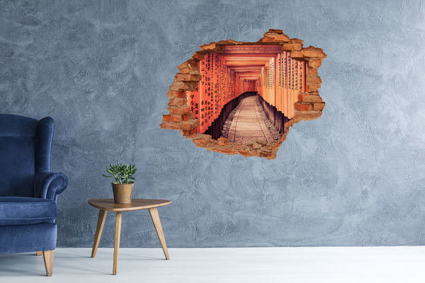 naklejka fototapeta 3D widok Świątynia Fushimi Inari