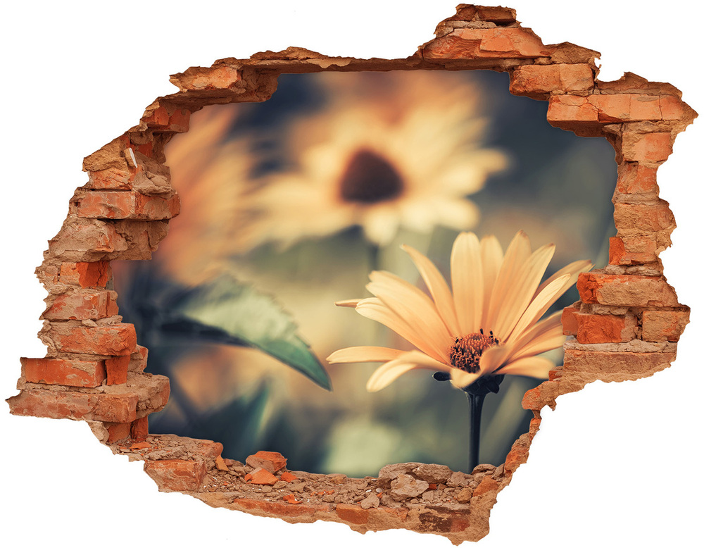 Samoprzylepna dziura na ścianę Wiosenny kwiat