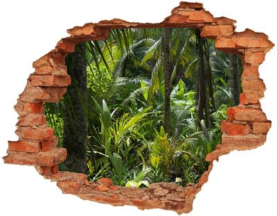 Samoprzylepna dziura naklejka Tropikalny las