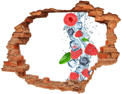 Naklejka 3D dziura Owocowy koktajl z lodem