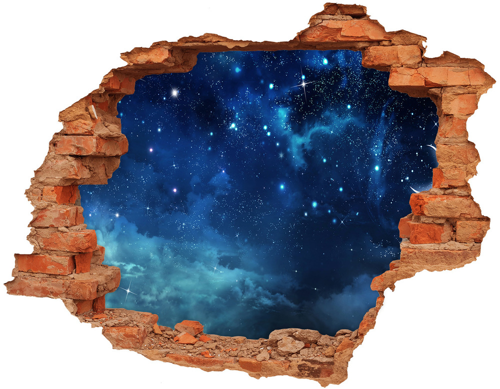 Foto zdjęcie dziura na ścianę Gwieździste niebo