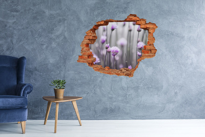 Samoprzylepna dziura naklejka Kwiaty szczypiorku