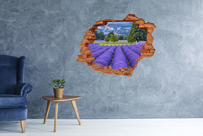 naklejka fototapeta 3D widok Lawendowe pola w Provence