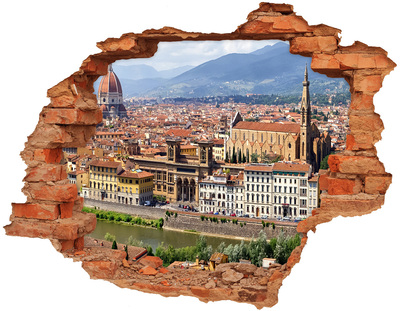 Fototapeta dziura na ścianę 3d Florencja Włochy