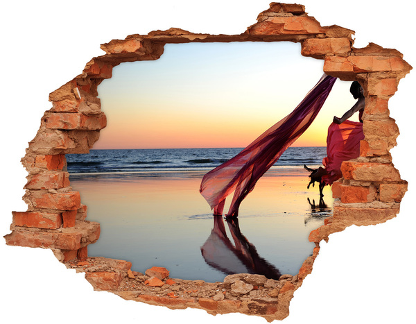 Fototapeta dziura na ścianę Tańcząca kobieta