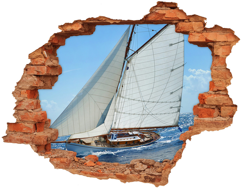 Foto zdjęcie dziura na ścianę Jacht