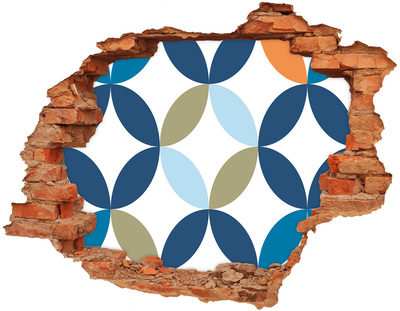 Fotoobraz dziura na ścianę Nowoczesny wzór na tle ściany