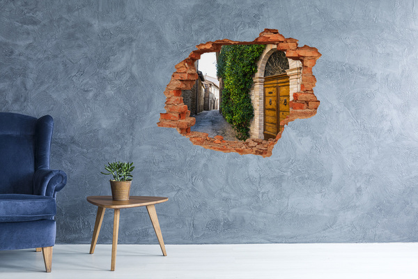 Fototapeta dziura na ścianę 3d Urokliwa uliczka