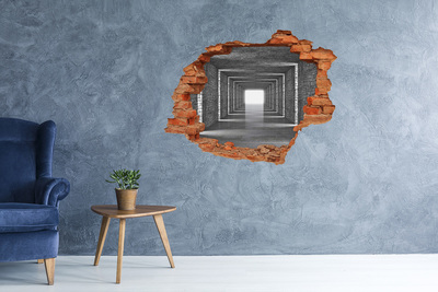 Dziura 3d fototapeta na ścianę Tunel z cegły