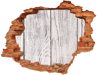 Fotoobraz dziura na ścianę Drewniana ściana