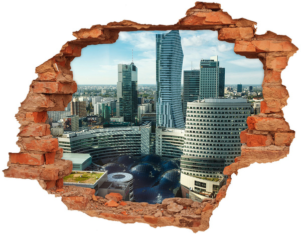 Fototapeta dziura na ścianę 3d Warszawa Polska