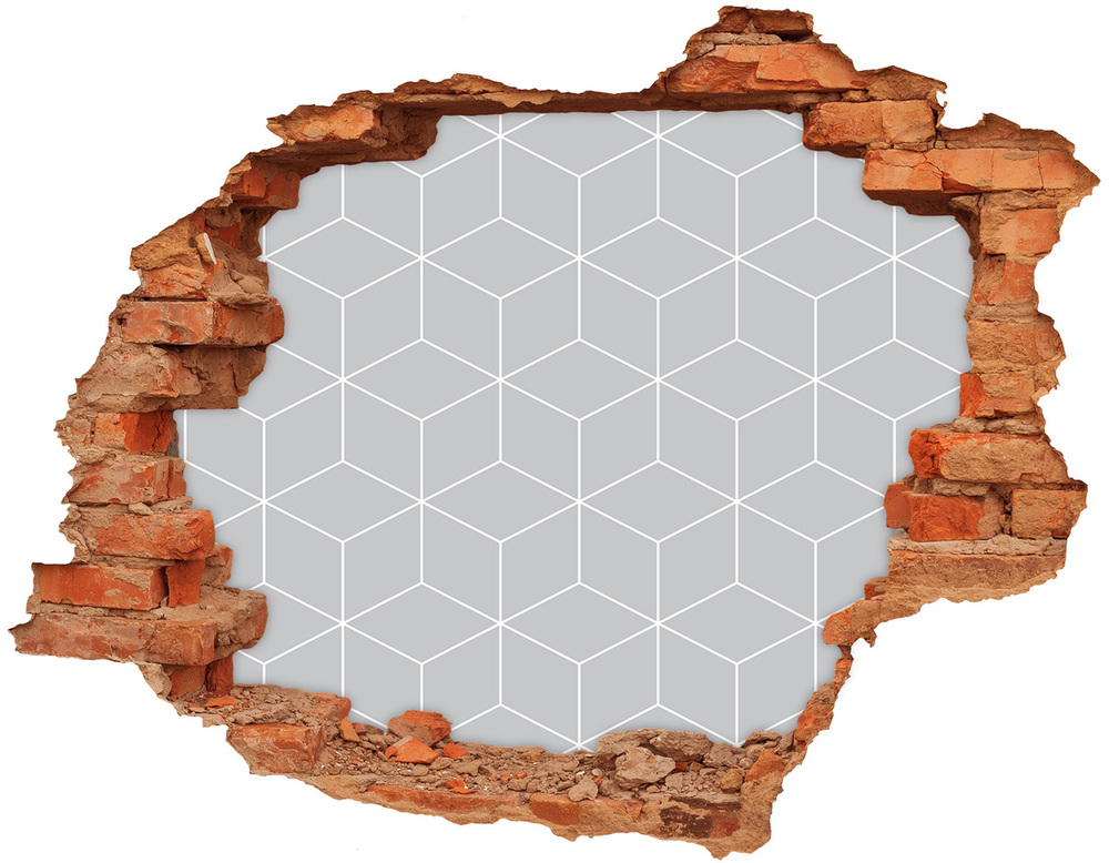 Fotoobraz dziura na ścianę Geometryczne tło