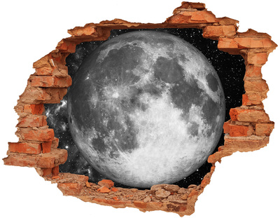 Foto zdjęcie dziura na ścianę Księżyc